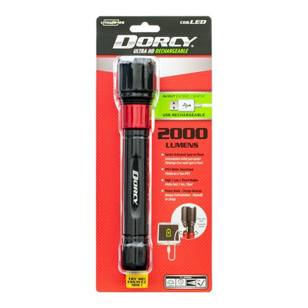 Dorcy Ultra HD Series 2000 Lumen Rechargeable Powerbank Instant Flood/Spot 41-4328